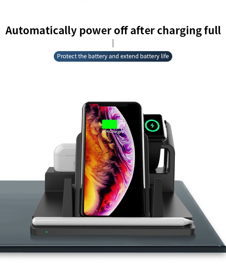T10 Multifunction wireless chargers 2021 New Arrival 5in1 